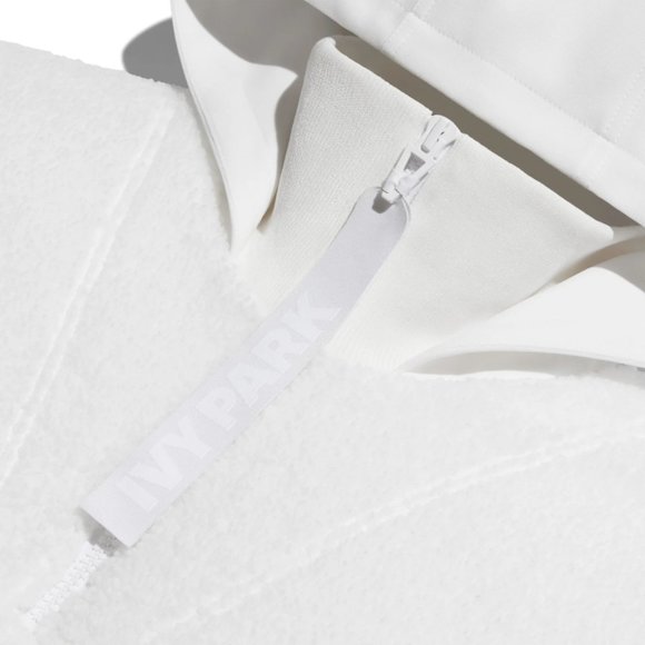 ADIDAS Ivy Park "Icy Park" 1/2 Zip Sherpa Jacket - Picture 5 of 15